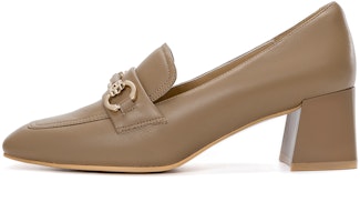 (Women) Aokang Lamb Leather Square Toe Fashion Chunky Heel 'Brown' 1224414048 (Women) Aokang Lamb Leather Square Toe Fashion Chunky Heel 'Brown' 1224414048