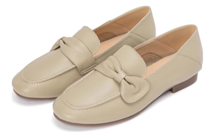 Lookbook (W) 奥康皮鞋 '杏色舒适休闲乐福鞋' 1234424005