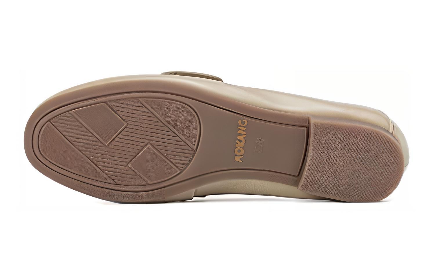 Shop (W) 奥康皮鞋 '杏色舒适休闲乐福鞋' 1234424005