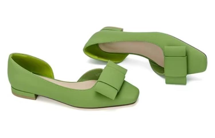 Shop (Women) Aokang Leather 'Fashion Comfort Casual Green' 1234711016