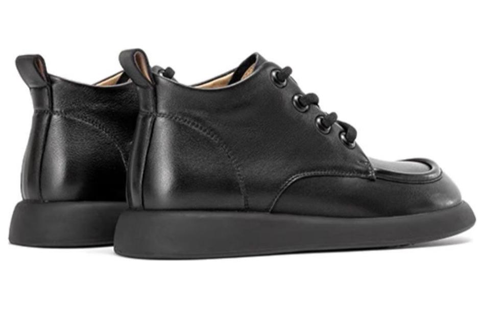 (W) Aokang Leather Ankle Boot 'Black Casual' 圖 3