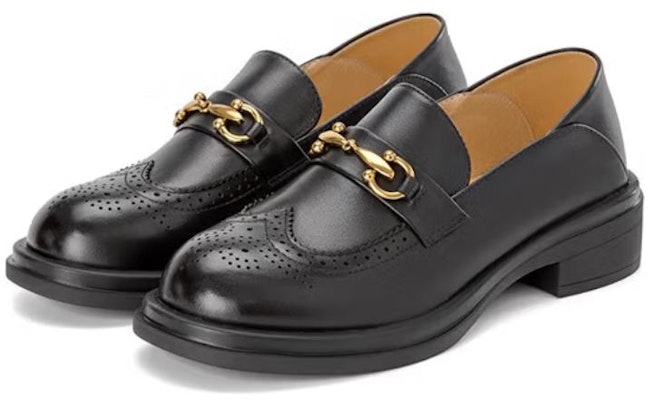 (W) 奥康皮革布洛克鞋'黑色' 1234314020 Order (W) 奥康皮革布洛克鞋'黑色' 1234314020