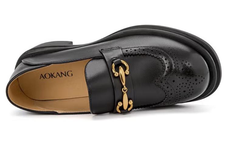 Lookbook (W) Zapatos Aokang de Piel Brogue 'Negro' 1234314020