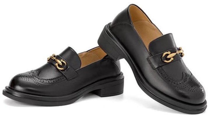 (W) 奥康皮革布洛克鞋'黑色' 1234314020 Shop (W) 奥康皮革布洛克鞋'黑色' 1234314020