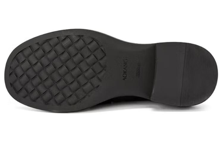 Purchase (W) Zapatos Aokang de Piel Brogue 'Negro' 1234314020