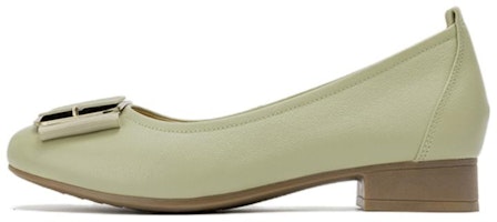 (Women) Aokang Leather Casual Loafers 'Green Comfort' 1234221019 (Women) Aokang Leather Casual Loafers 'Green Comfort' 1234221019