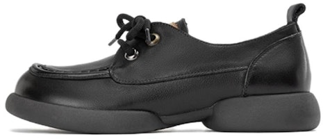 (Women) Aokang Leather Casual Shoes 'Black Comfortable Fashion' 1234414025 (Women) Aokang Leather Casual Shoes 'Black Comfortable Fashion' 1234414025