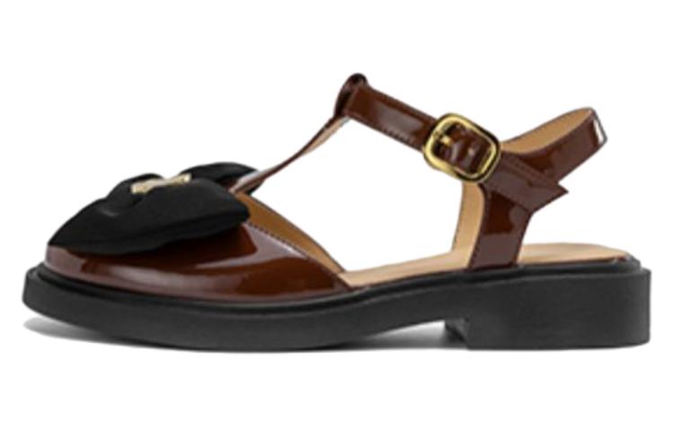 (Women) Aokang Leather Casual Shoes 'Burgundy Fashion' 1234714005