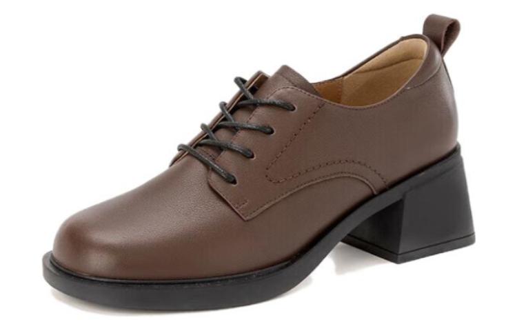 Order (W) 아오캉 가죽 캐주얼 싱글 슈즈 '브라운' (Aokang casual brown shoes) 1224414101