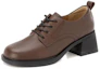 Order (W) 아오캉 가죽 캐주얼 싱글 슈즈 '브라운' (Aokang casual brown shoes) 1224414101