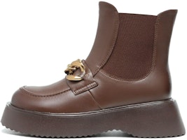 (Women) Aokang Leather Chelsea Boot 'Brown' 1214914086 (Women) Aokang Leather Chelsea Boot 'Brown' 1214914086
