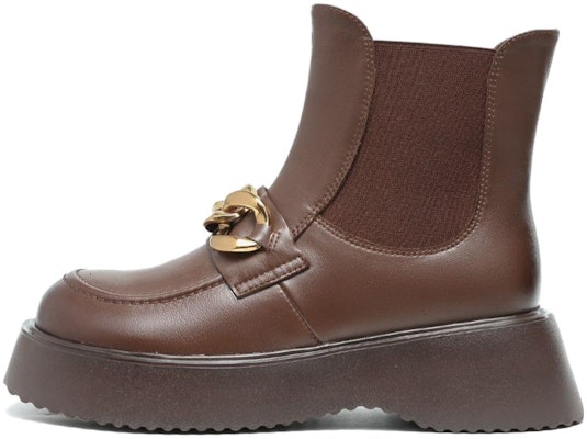 (Women) Aokang Leather Chelsea Boot 'Brown' 1214914086 Buy (Women) Aokang Leather Chelsea Boot 'Brown' 1214914086