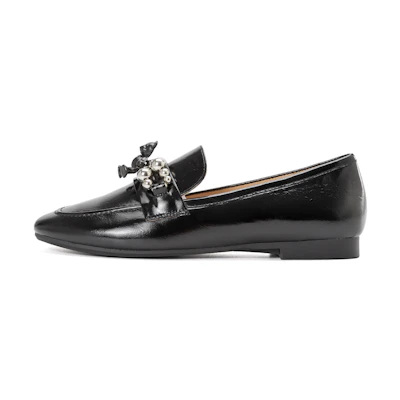 (W) Aokang Leather CMFT Casual Shoes 'Black Commuter'