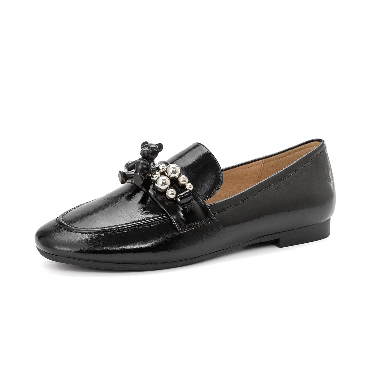 (W) Aokang Leather CMFT Casual Shoes 'Black Commuter' 圖 2