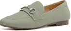 Order (W) Aokang Kasut Kulit Slip-On Rata Selesa 'Hijau' T224424010