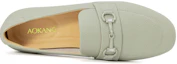 Shop (Women) Aokang Leather Comfort Flat Slip-On 'Green' T224424010