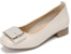 (W) Kasut Kasual Kulit Aokang Comfort Potongan Rendah 'Beige' 1234221018