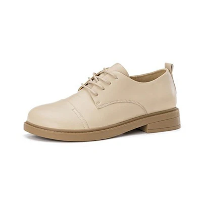 (W) Aokang Leather Derby 'Apricot Vintage'