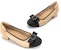 (Women) Aokang Leather Fashion Casual Chunky High Heels 'Apricot' 1234121070