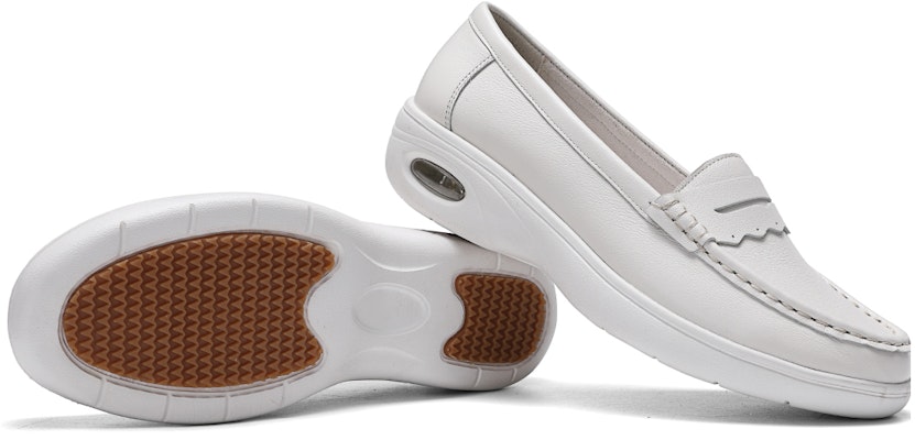 (W) Kasut Kasual Aokang Kulit Lembut Tapak 4cm 'Flats Fashion Selesa' 1224321023 4