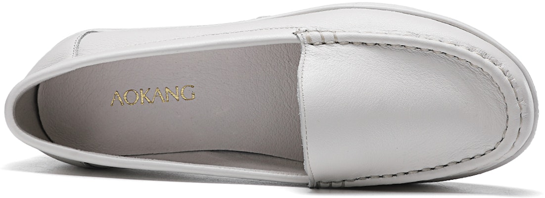 (Women) Aokang Leather Fashion Comfort Soft Sole 4cm 'Casual Flats' 1224321023 Shop (Women) Aokang Leather Fashion Comfort Soft Sole 4cm 'Casual Flats' 1224321023