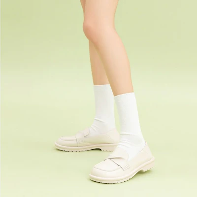 奧康/AOKANG 牛皮革時尚優雅舒適休閒單鞋 女款 米色 Purchase 奧康/AOKANG 牛皮革時尚優雅舒適休閒單鞋 女款 米色