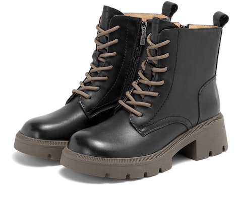 (Women) Aokang Leather Fashion Versatile Short Boots 'Martens Style' 1234913028 Lookbook (Women) Aokang Leather Fashion Versatile Short Boots 'Martens Style' 1234913028