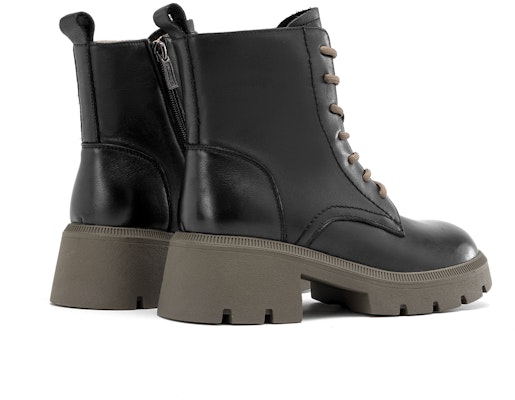 (Women) Aokang Leather Fashion Versatile Short Boots 'Martens Style' 1234913028 Purchase (Women) Aokang Leather Fashion Versatile Short Boots 'Martens Style' 1234913028