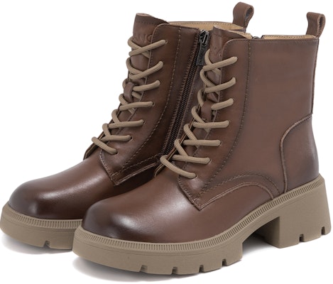 (Women) Aokang Leather Fashion Versatile Short Boots 'Martens Style' 1234913028 Cheap (Women) Aokang Leather Fashion Versatile Short Boots 'Martens Style' 1234913028