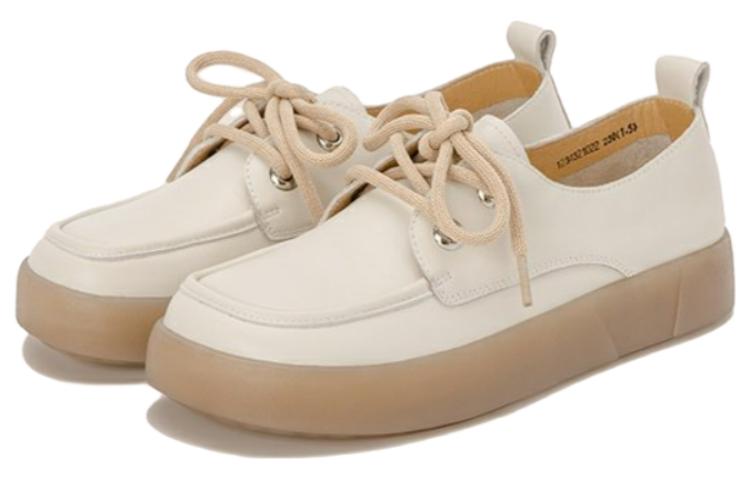 (W) Aokang Leather Flat 'Beige CMFT Commute' 圖 2