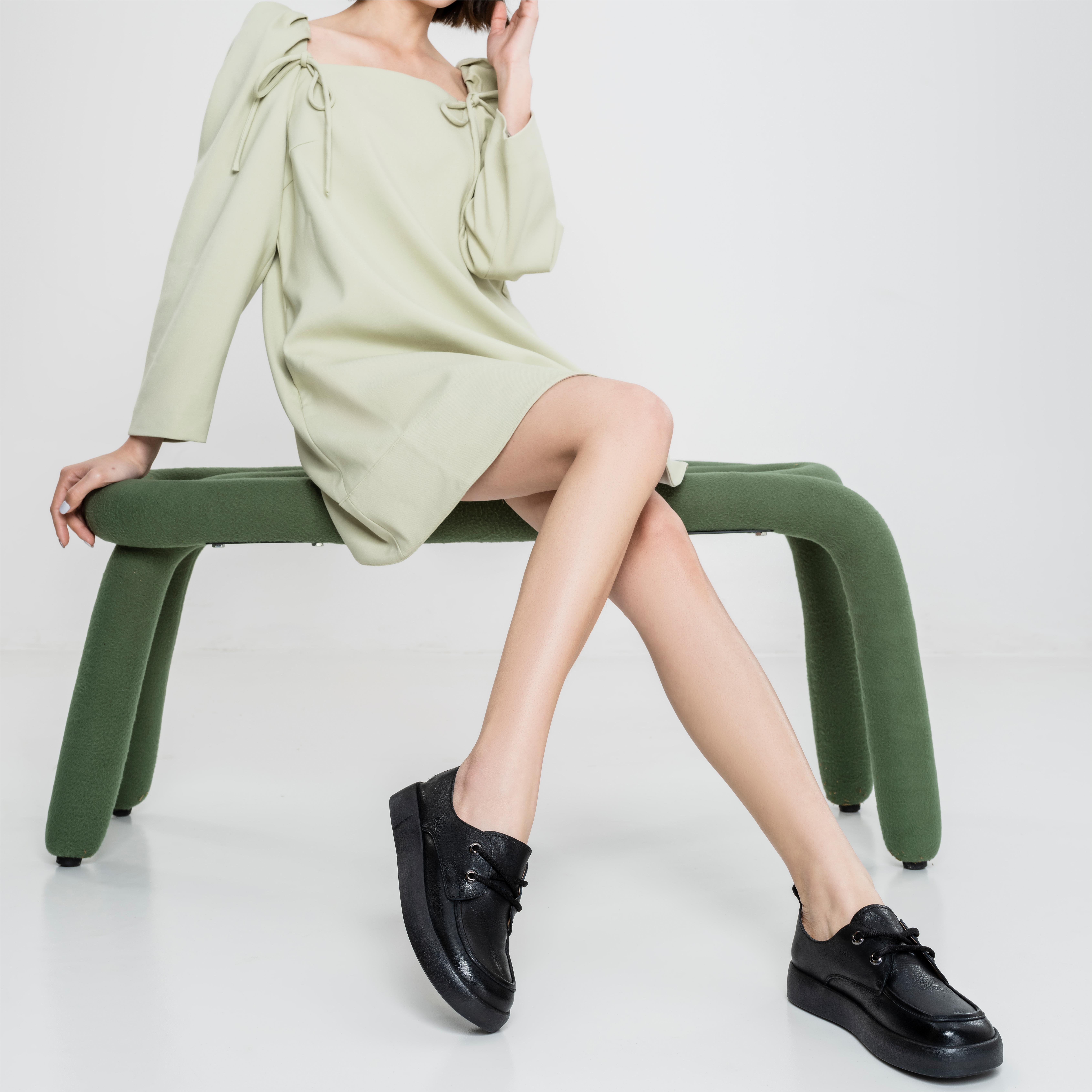 (W) Aokang Leather Flat 'Beige CMFT Commute' 圖 5