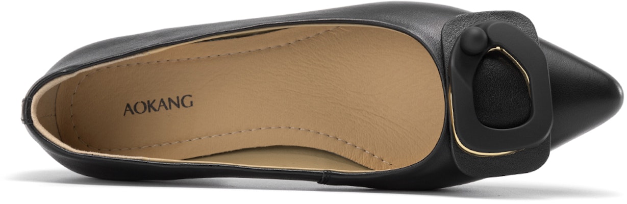 (Women) Aokang Leather Flat 'Simple Commuter Slip-On' Casual Shoe 1234211100 Shop (Women) Aokang Leather Flat 'Simple Commuter Slip-On' Casual Shoe 1234211100