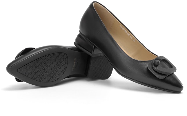 (Women) Aokang Leather Flat 'Simple Commuter Slip-On' Casual Shoe 1234211100 Details for (Women) Aokang Leather Flat 'Simple Commuter Slip-On' Casual Shoe 1234211100
