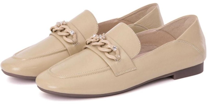 (W) Aokang Kasut Kulit Loafer 'Apricot' 1234124008 Order (W) Aokang Kasut Kulit Loafer 'Apricot' 1234124008