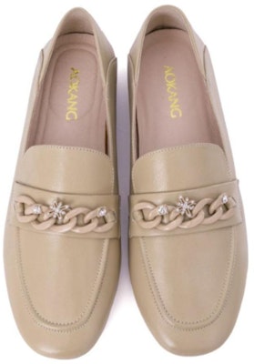 (W) Aokang Kasut Kulit Loafer 'Apricot' 1234124008 Lookbook (W) Aokang Kasut Kulit Loafer 'Apricot' 1234124008