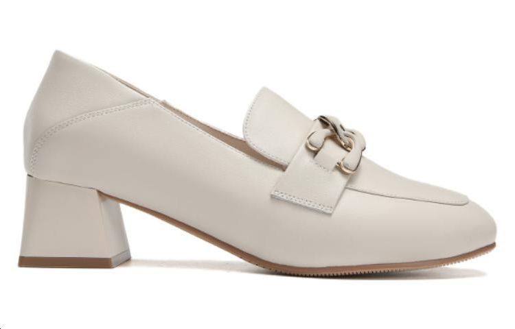 (W) Aokang Leather Loafer 'Beige' 圖 2