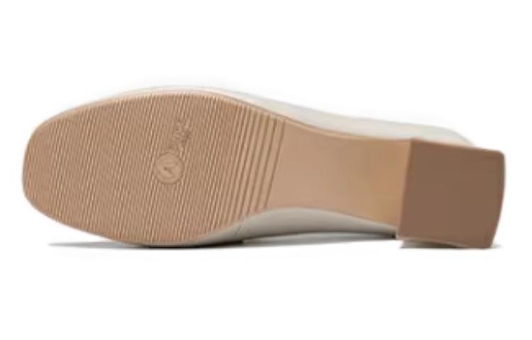 (W) Aokang Leather Loafer 'Beige' 圖 6