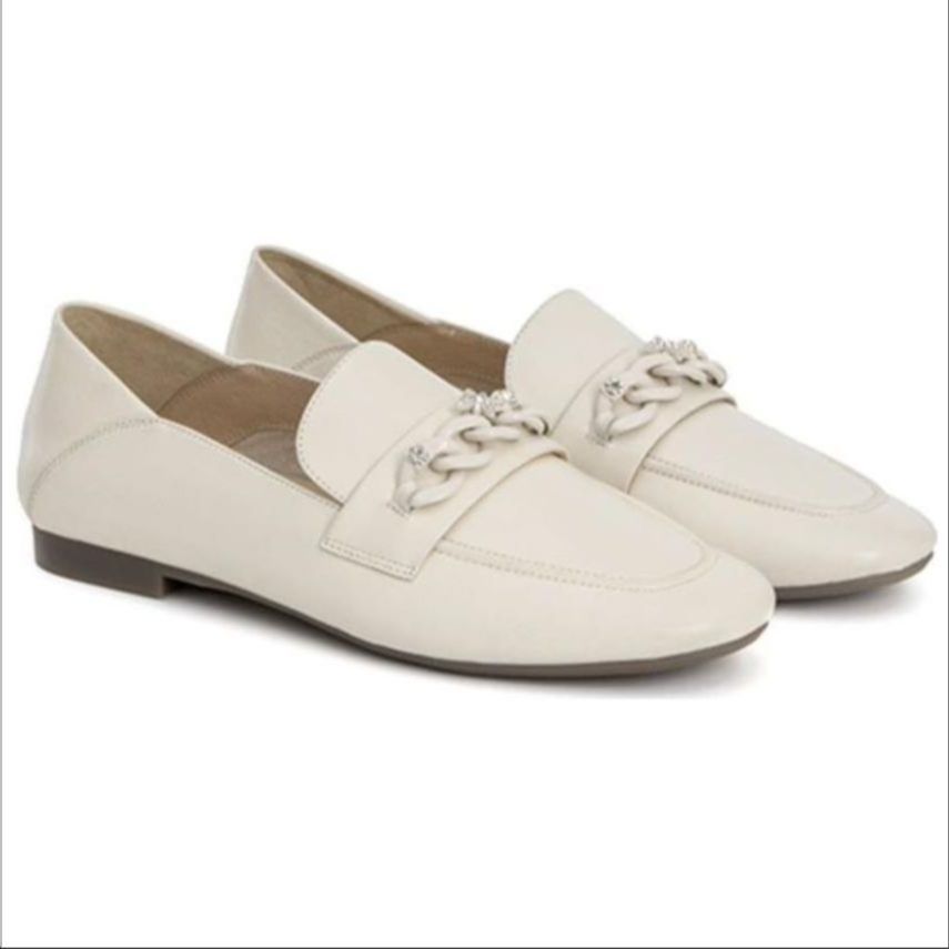 (W) Aokang Leather Loafer 'Beige' 圖 2
