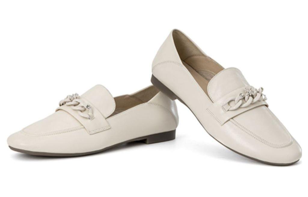 (W) Aokang Leather Loafer 'Beige' 圖 3