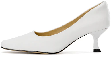 (Women) Aokang Leather Low-Cut Comfort Casual High Heel 'White' 1234111013 (Women) Aokang Leather Low-Cut Comfort Casual High Heel 'White' 1234111013