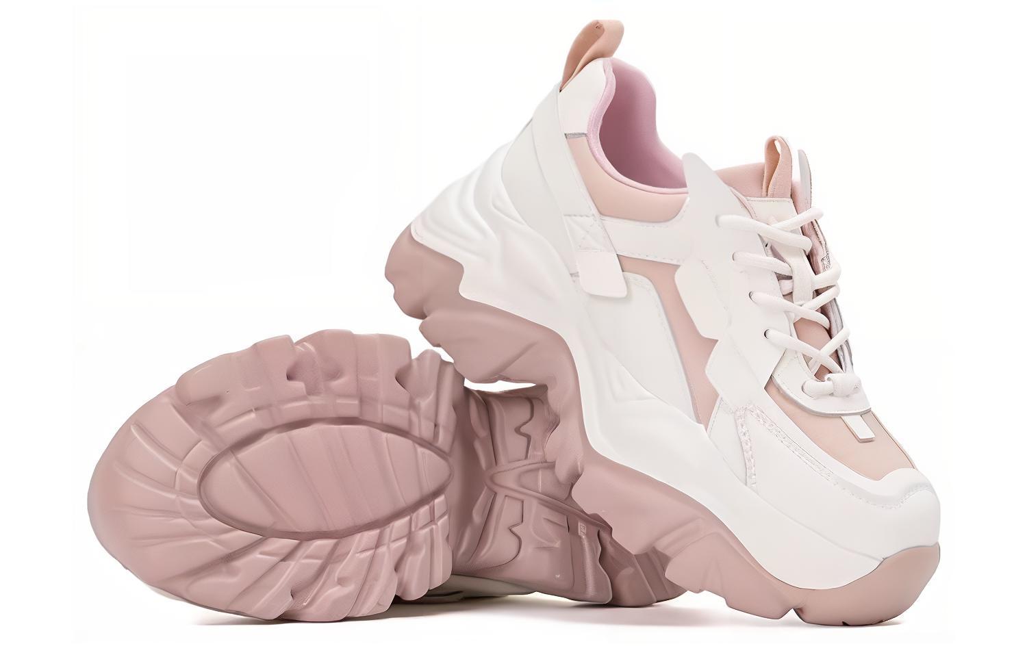 (W) Aokang Leather Low-Top 'Fashion CMFT Dad Shoe Beige Pink' 圖 3