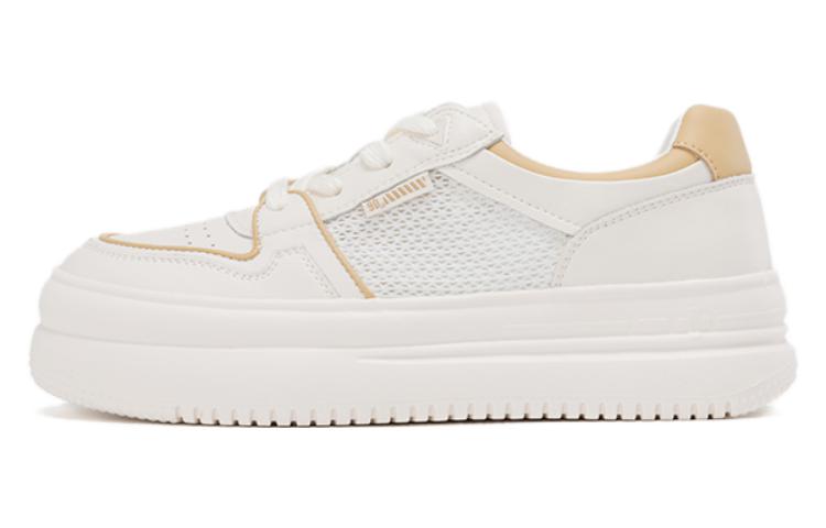 (W) Aokang Leather Low-Top 'White Apricot'