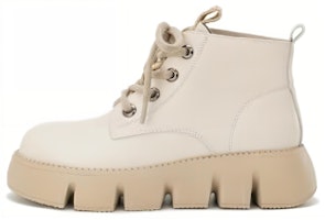(Women) Aokang Leather Martin Boots 'Beige' 1224913019 (Women) Aokang Leather Martin Boots 'Beige' 1224913019