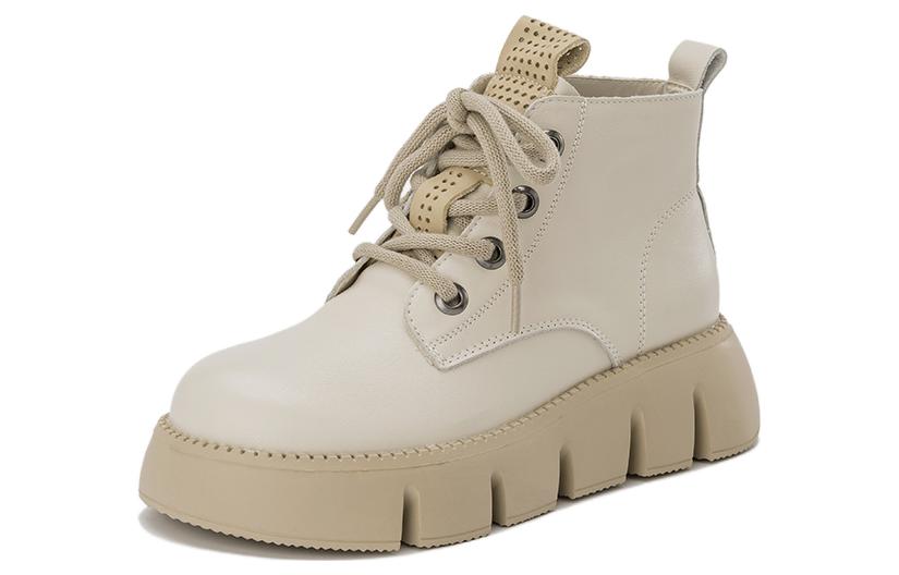 Order (W) But Aokang Kulit Martin But 'Beige' 1224913019