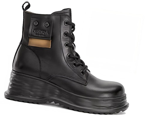 (Women) Aokang Leather Mid-Calf Martin Boots 'Black' 1224913070 Order (Women) Aokang Leather Mid-Calf Martin Boots 'Black' 1224913070