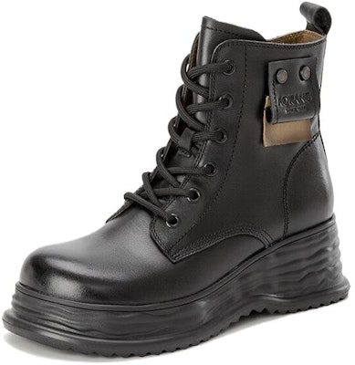 (Women) Aokang Leather Mid-Calf Martin Boots 'Black' 1224913070 Lookbook (Women) Aokang Leather Mid-Calf Martin Boots 'Black' 1224913070