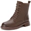 Buy (W) But Martin Mid-Calf Kulit Aokang 'Coklat Berbulu' 1224013017