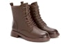 Order (W) But Martin Mid-Calf Kulit Aokang 'Coklat Berbulu' 1224013017
