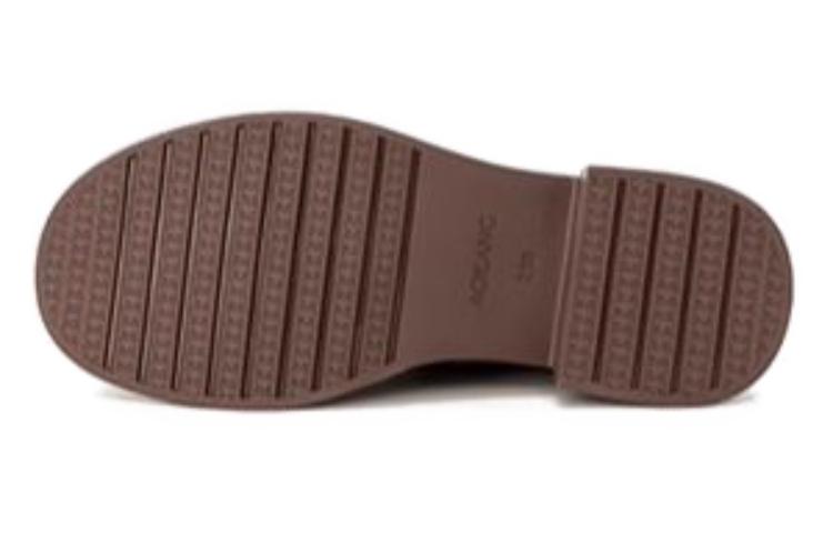 Shop (W) Botas Martin de Media Caña de Cuero Aokang 'Forradas en Fleece Marrón' 1224013017