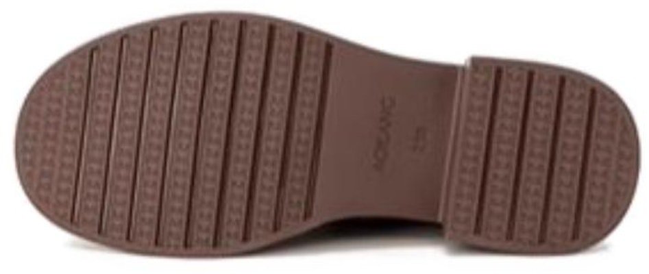 (Women) Aokang Leather Mid-Calf Martin Boots 'Brown Fleece-Lined' 1224013017 Shop (Women) Aokang Leather Mid-Calf Martin Boots 'Brown Fleece-Lined' 1224013017